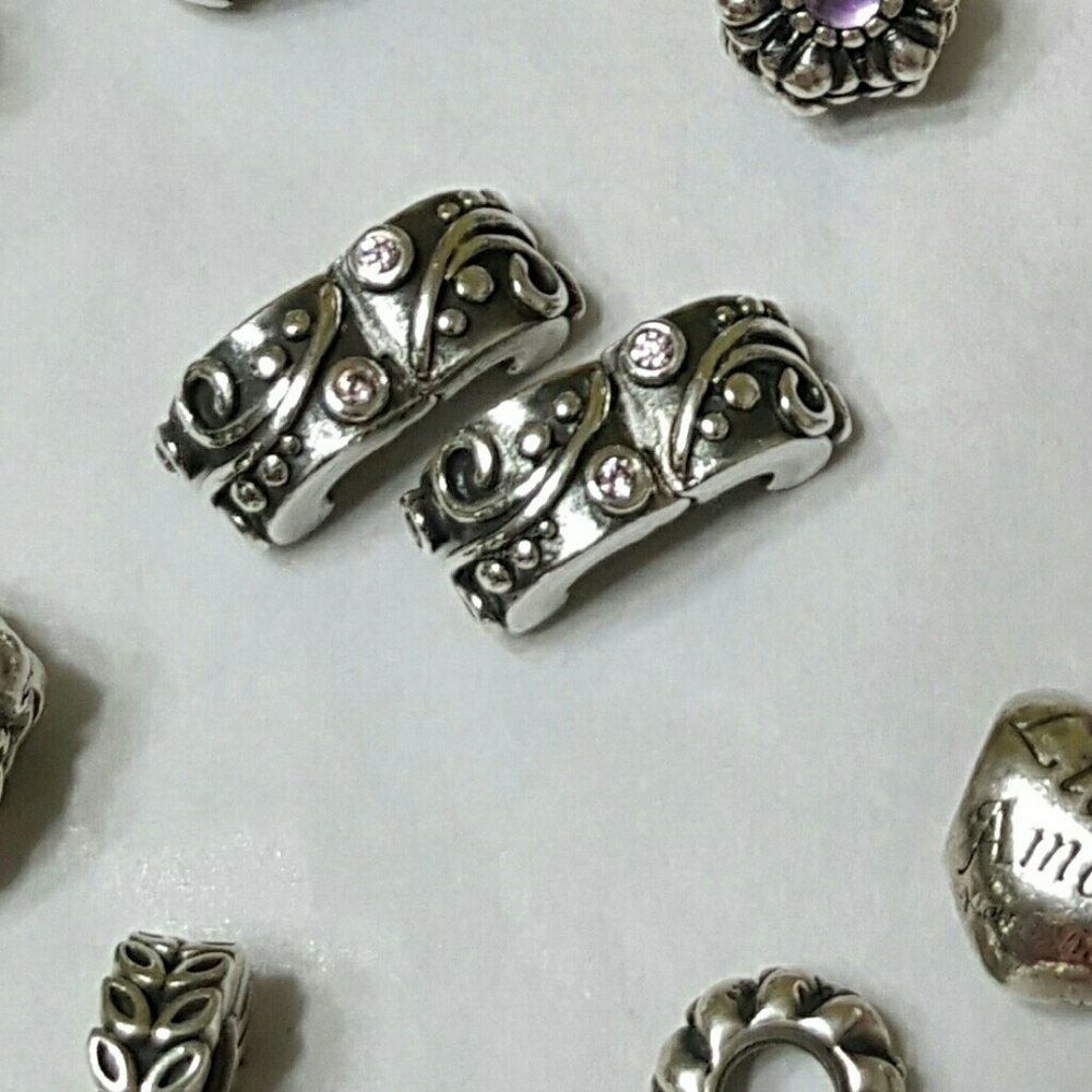 Pandora clips w/pink CZ just for @taylormarie1322